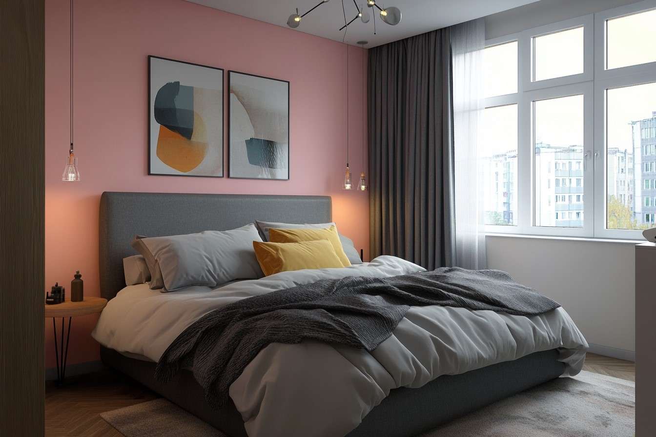 Highlight One Wall- Romantic Couple Bedroom Design Inspiration