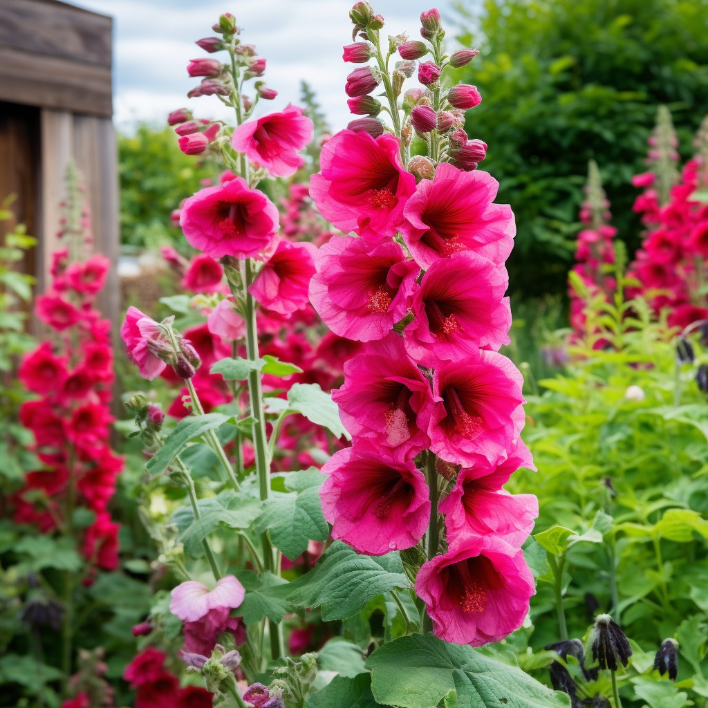 Hollyhock- Beautiful Different Flower Images