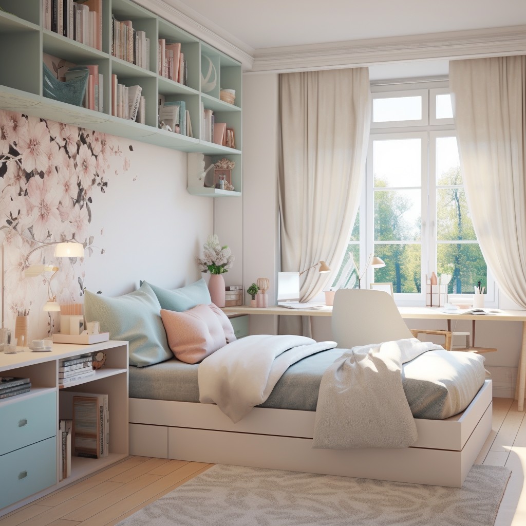 Keep the Room Light and Airy - Teenage Girl Bedroom Ideas for Small Rooms