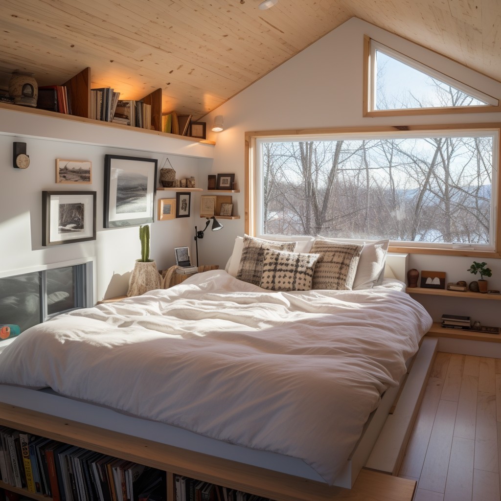 Lofted Bedroom - Micro House Floor Plans