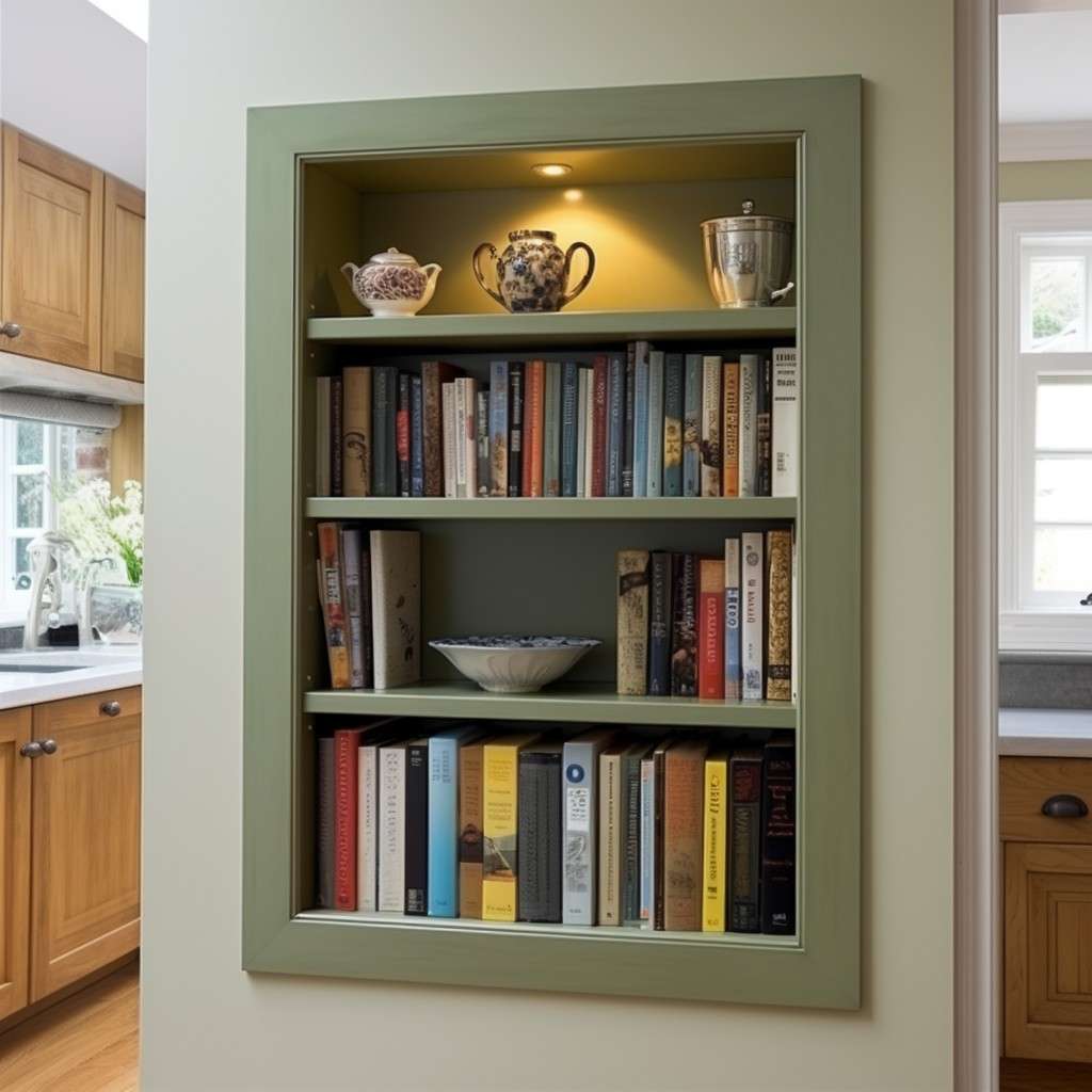 Make Cubbies for Books - Simple Kitchen Decoration