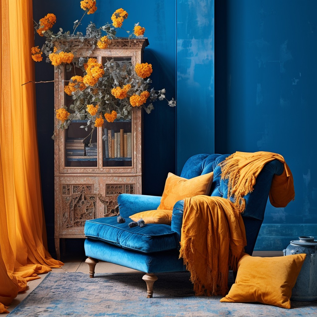 Marigold - Blue Complementary Color