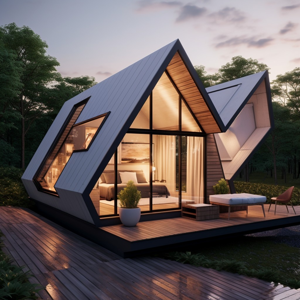Minimalist Geometric Elements - Tiny House Designs