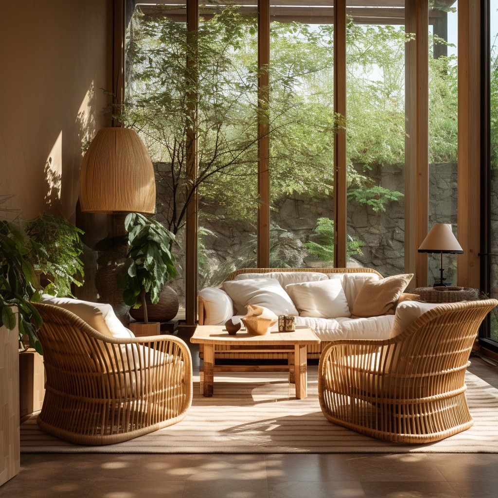 Natural Rattan - Matching Color with Brown
