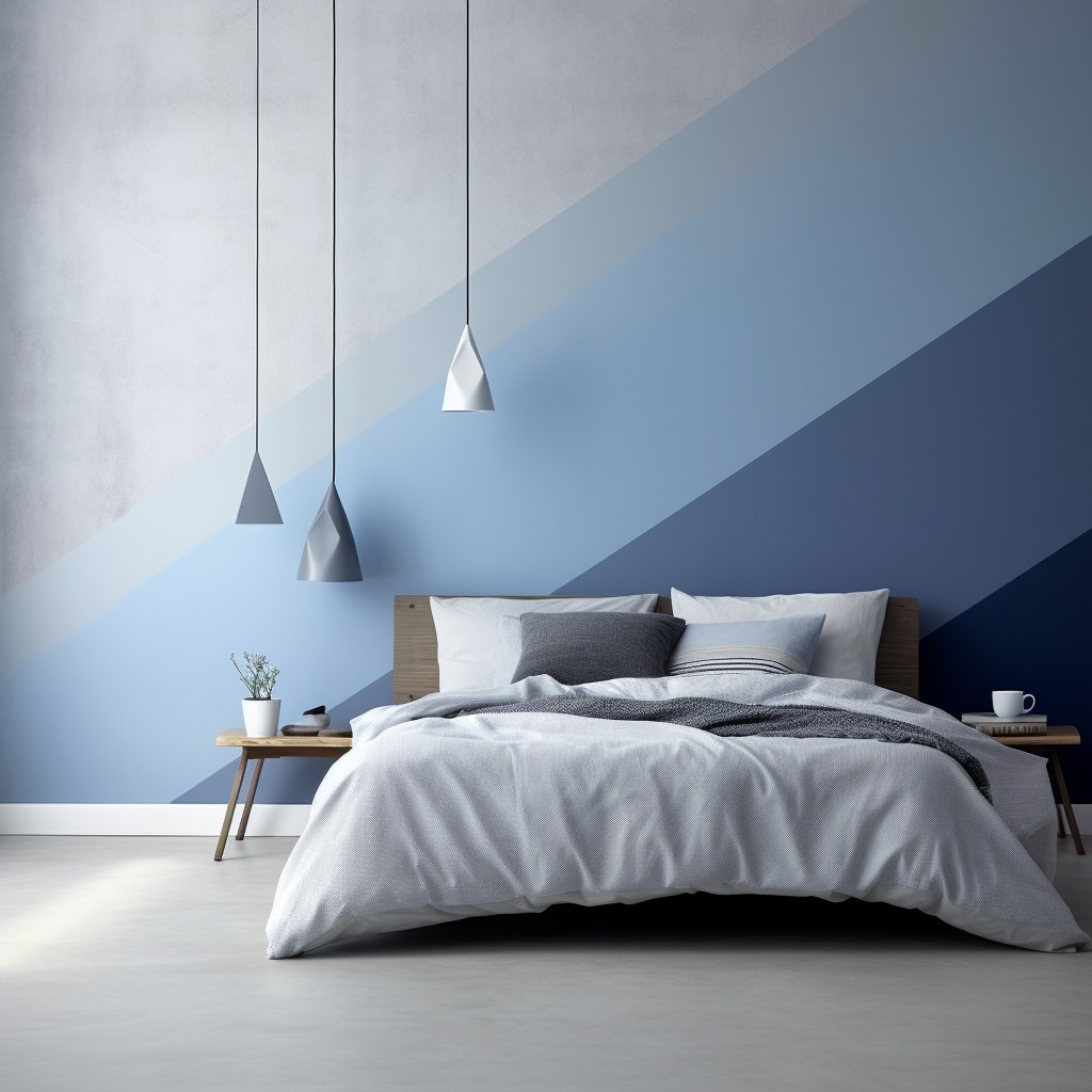 Nordic Blues- Bedroom Wall Design Ideas with Paint