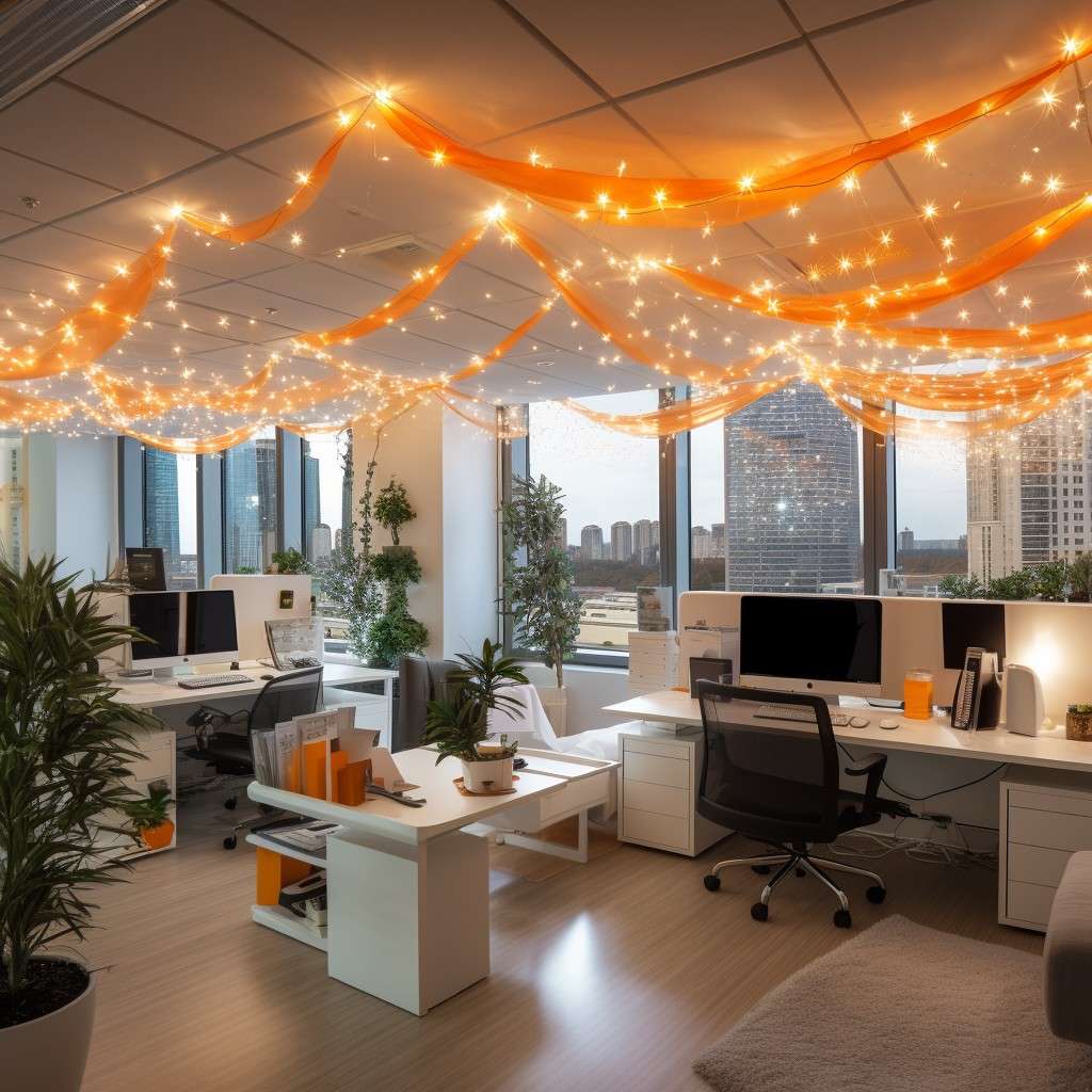 Play It Up With Fairy Lights- 26 January Decoration Ideas for Office