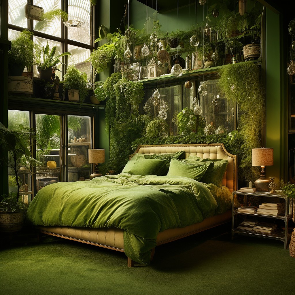 Refreshing Atmosphere with Plants- Cozy Romantic Bedroom Decor