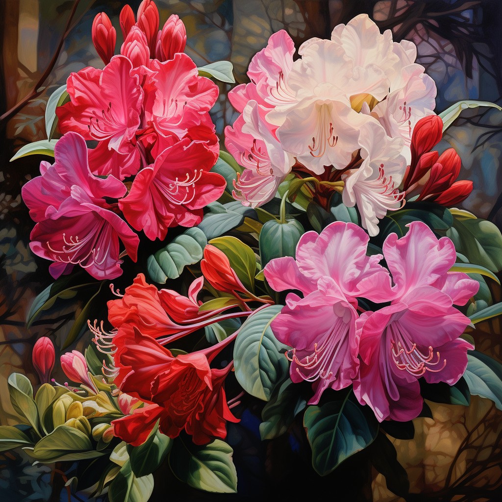 Rhododendron - Flowers Grow on Bushes