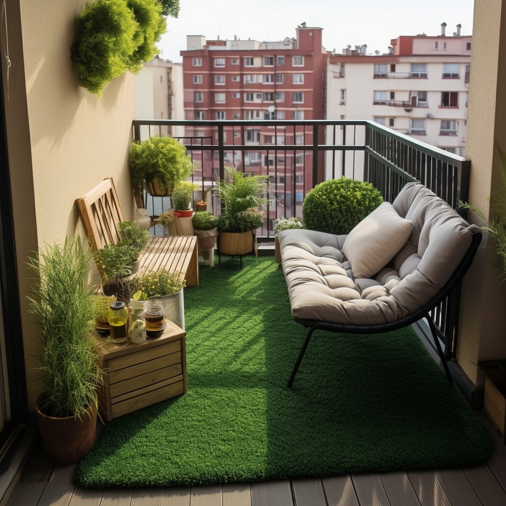 Roll Out or Tile Up - Simple Balcony Decoration Ideas