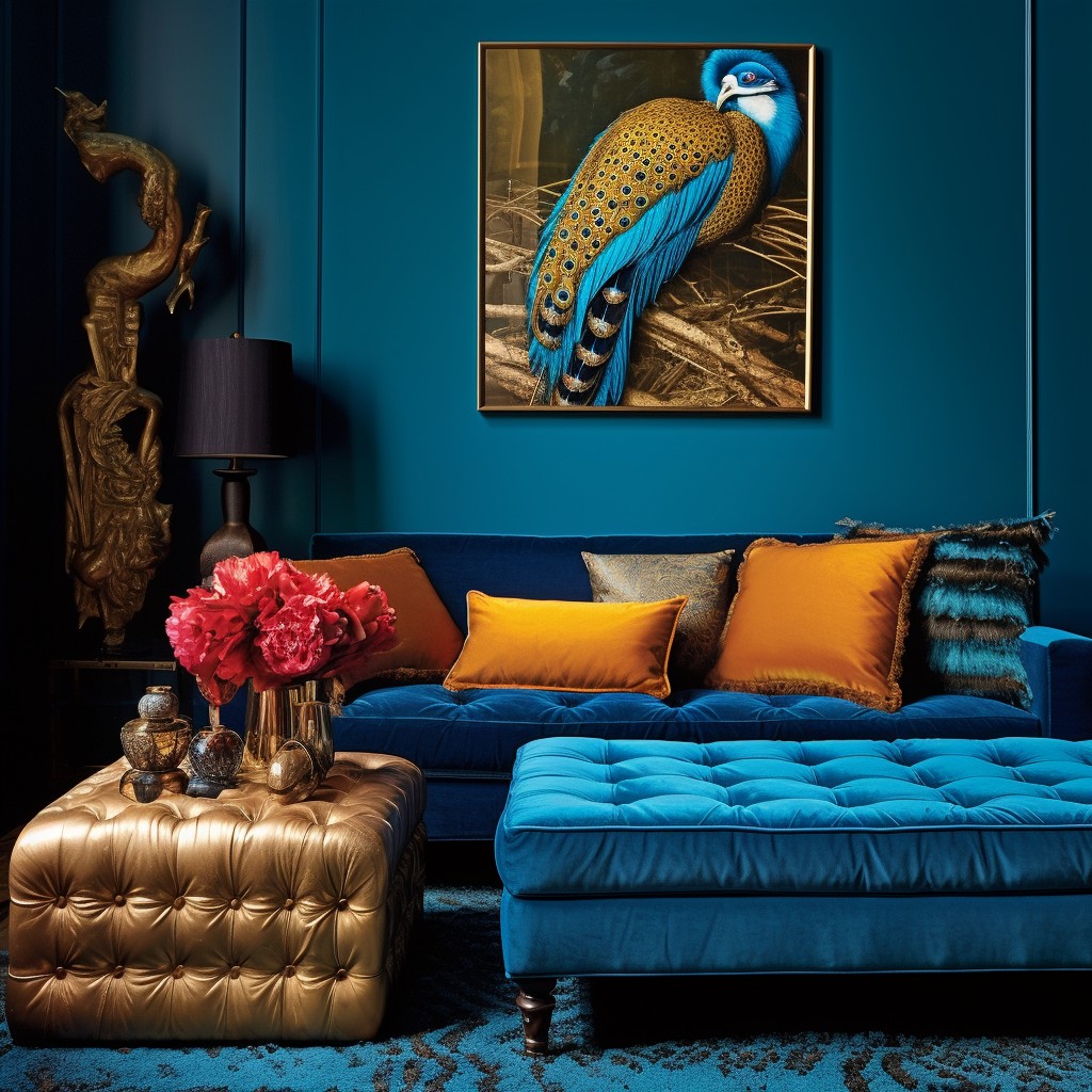 Royal Blue and Turquoise - Blue Contrast With Which Color