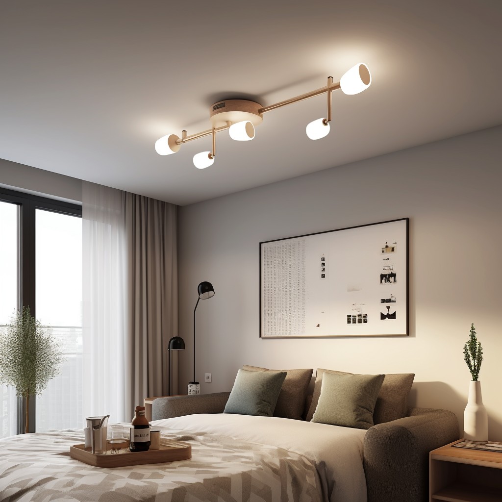 Scandinavian Inspired Ceiling - Bedroom Ceiling Led Lights Design