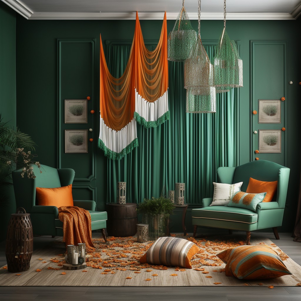 Spruce Up Your Living Room with a Tricolour Macrame- Decoration Ideas for Republic Day