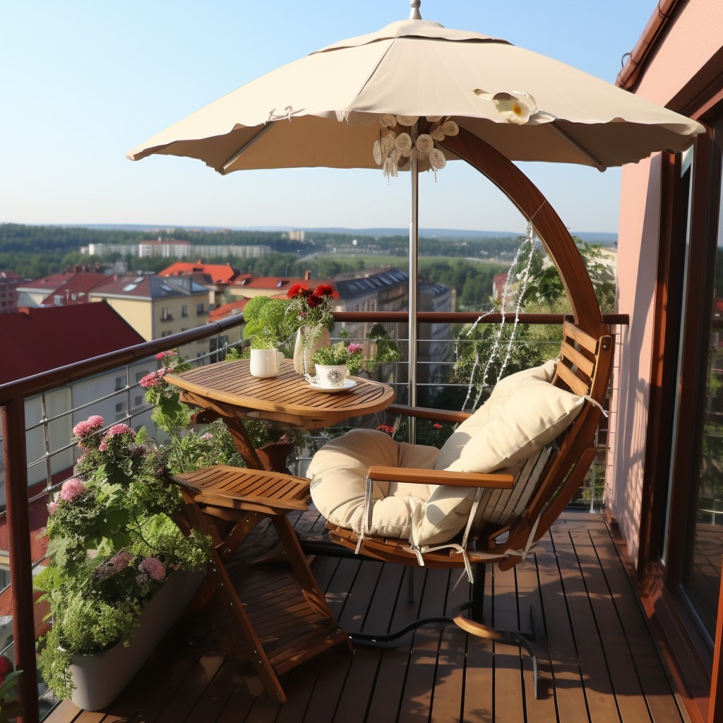 Parasol Umbrellas - Balcony Shade Ideas