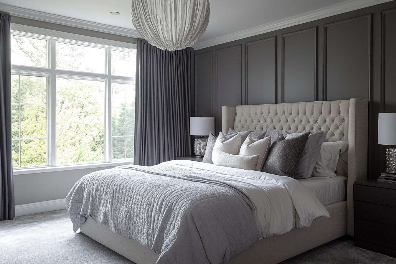 Use Grey Tones for married couple room decoration