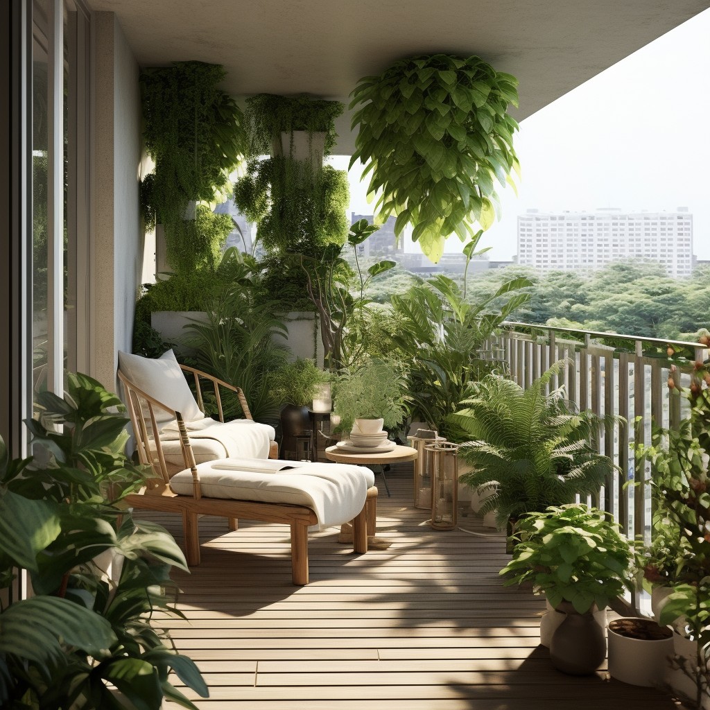 Use Plants as a Natural Shade - Balcony Covering Ideas in India