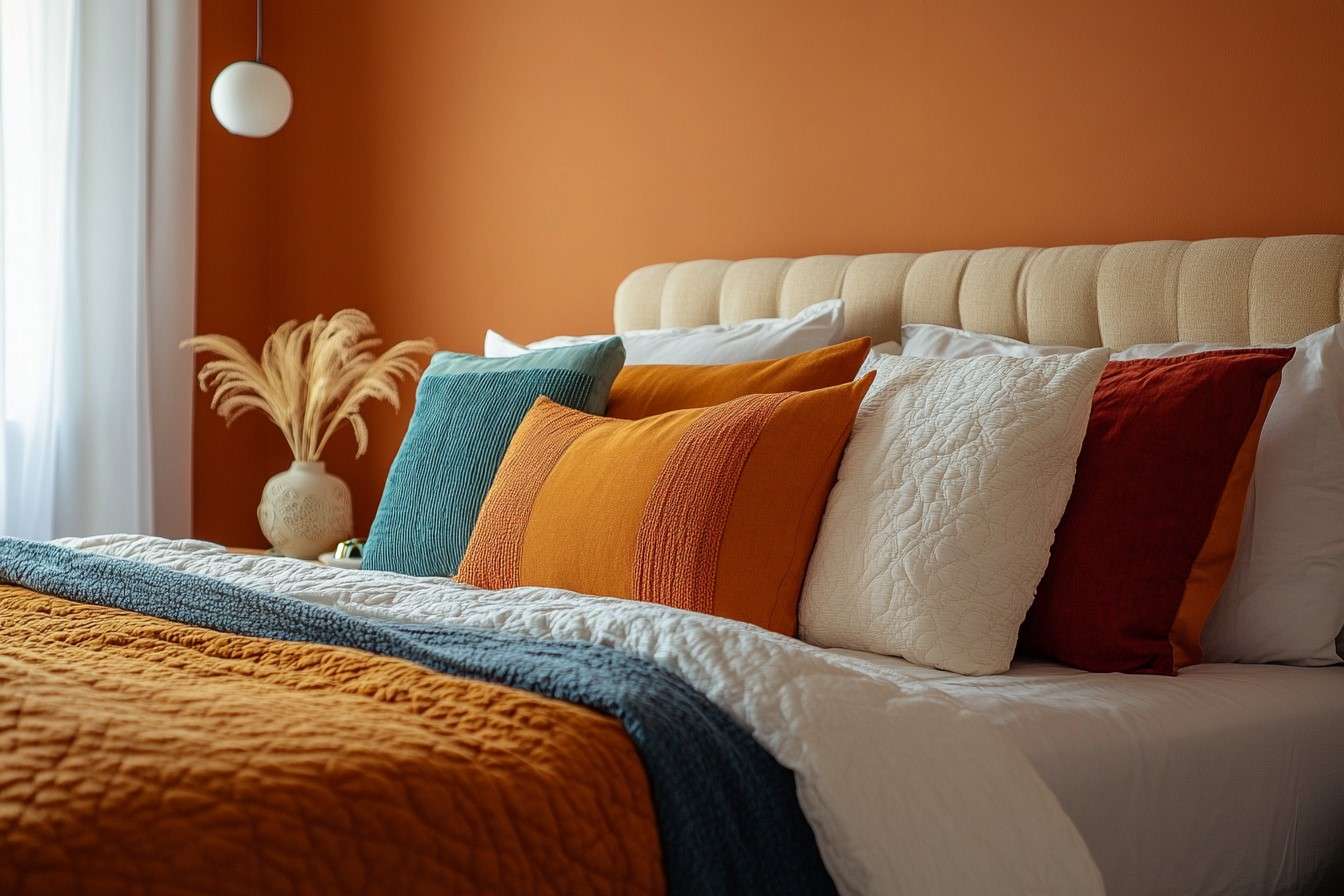 Use Warm Colours for couple bedroom decoartion