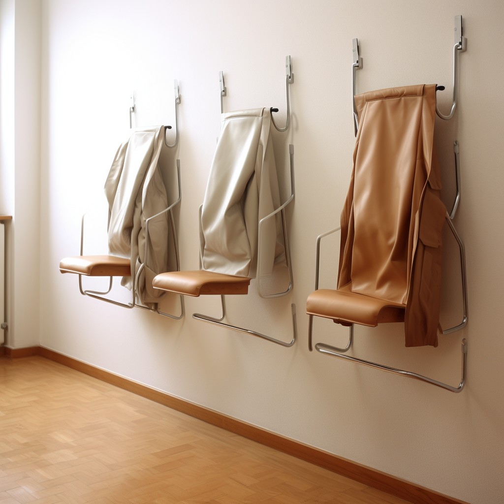 Wall-Mounted Storage Solutions - Studio Flat Design