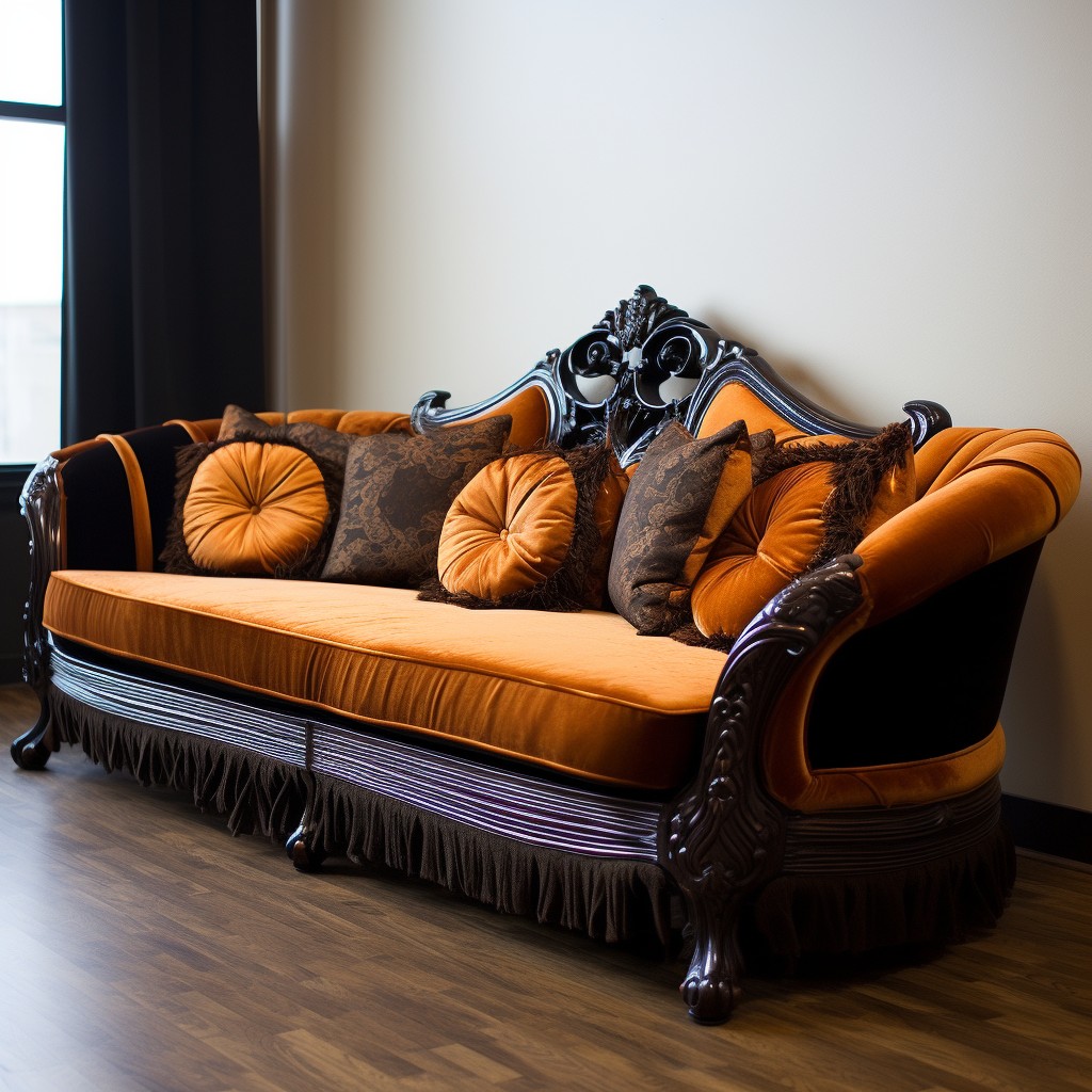 Warm and Inviting: Chocolate Brown and Caramel - Two Colour Combination Sofa