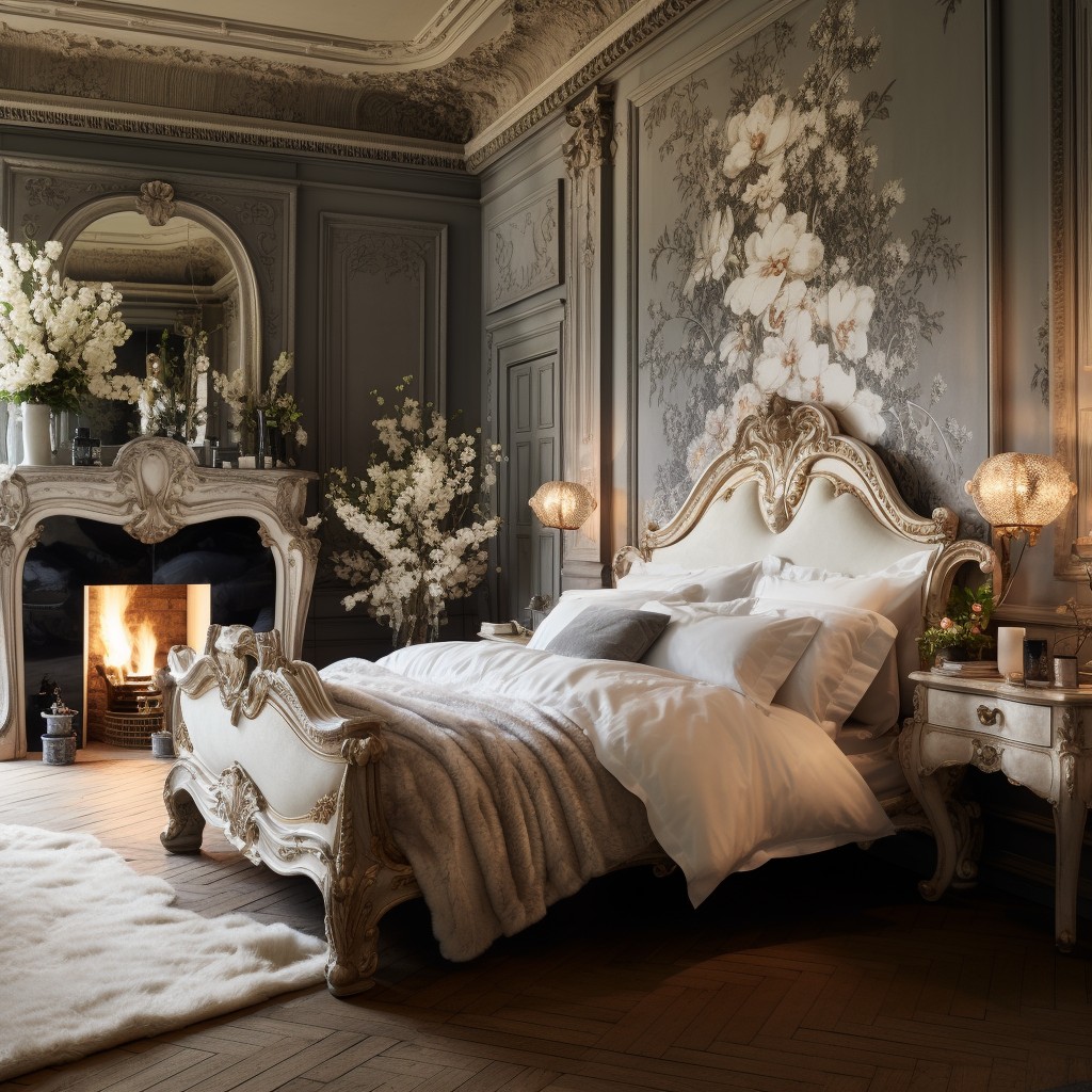 Warm Fireplace - Romantic Bedroom Decorating Ideas