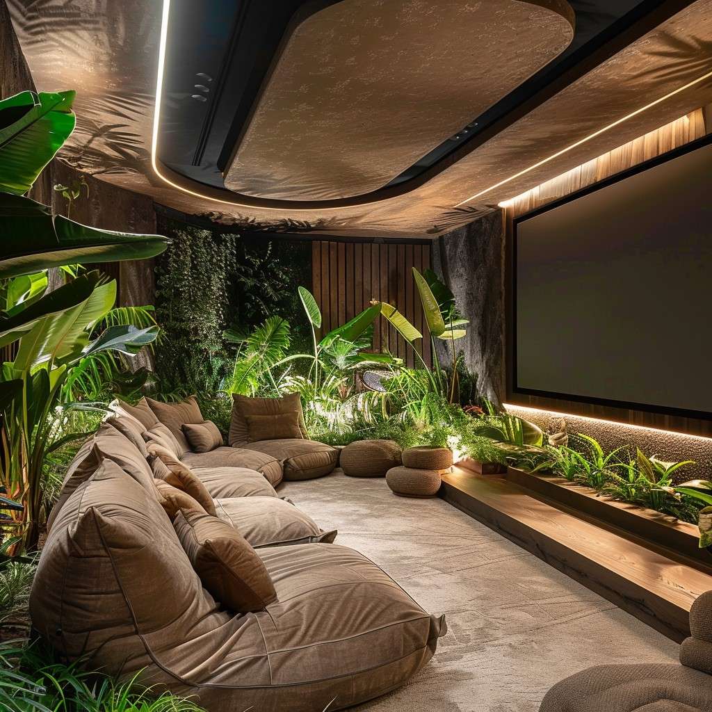 A Sustainable Cinema Sanctuary - Home Theater Room Ideas