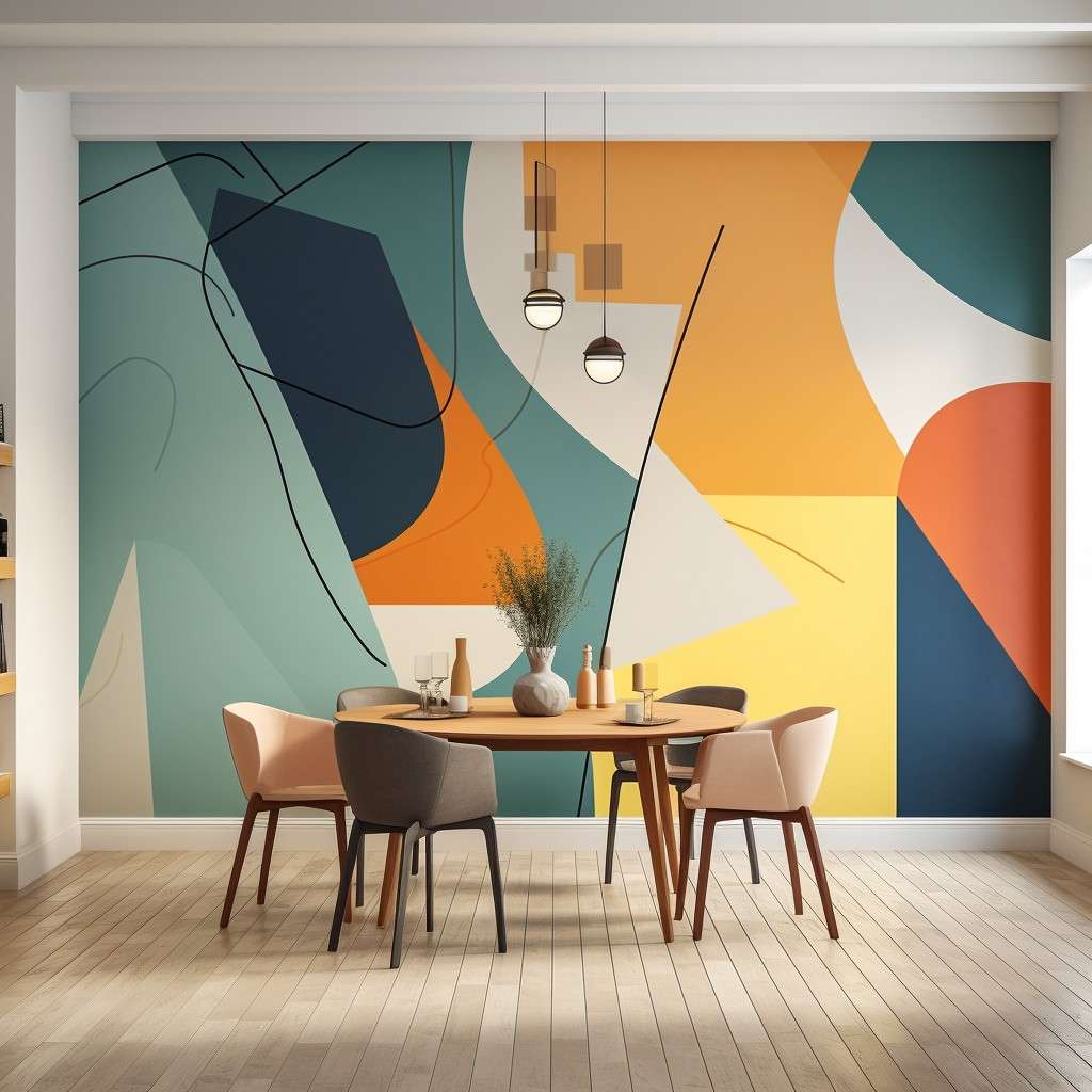 Abstract And Geometric - Wall Mural Design