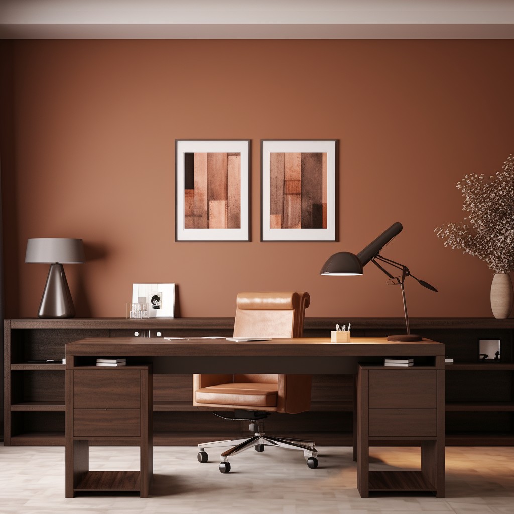 Adorn Your Office Room Colours with Shades of Brown