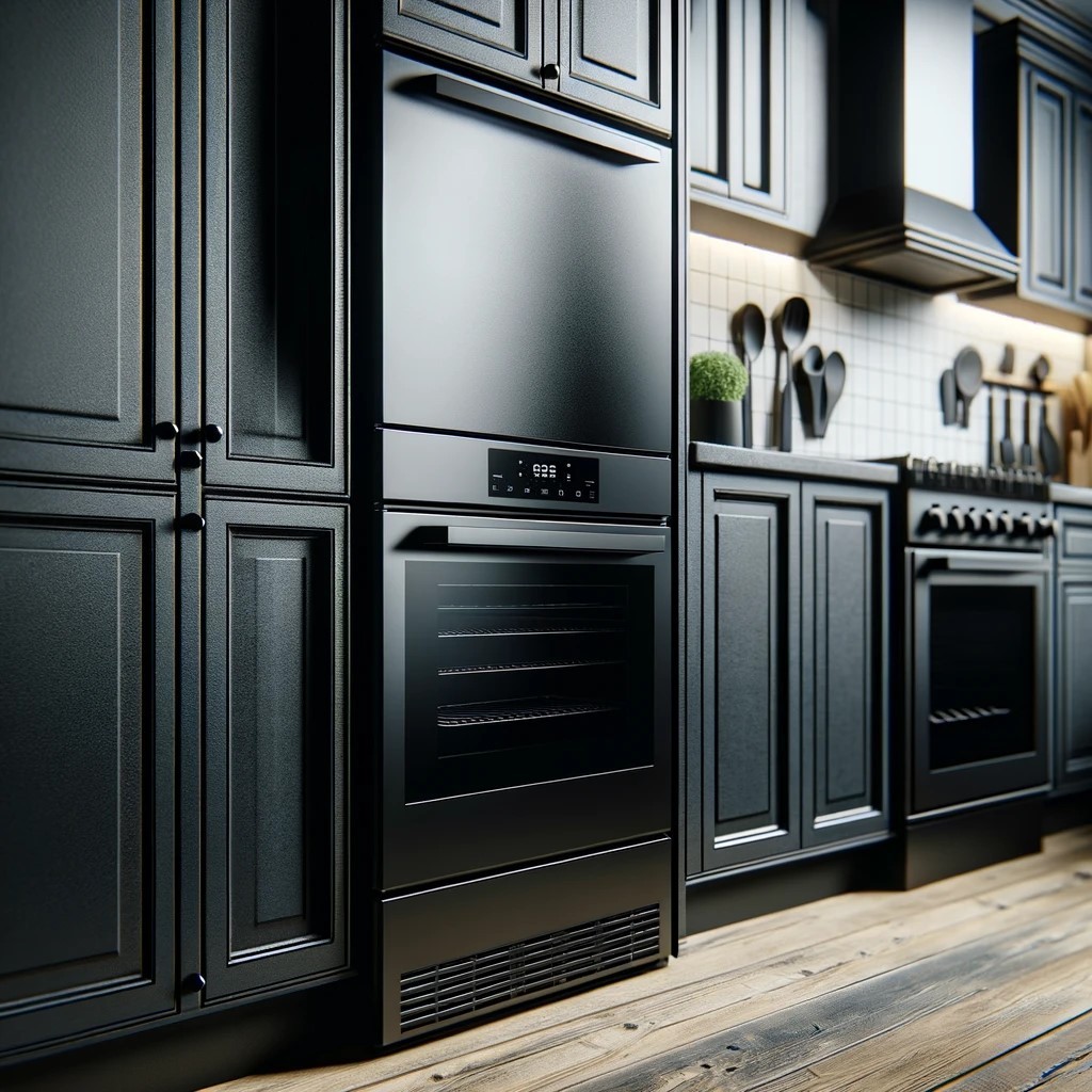 Appliances to Go With White and Black Modular Kitchen