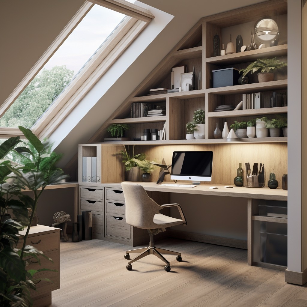 Attic Eaves - Small Home Office Ideas