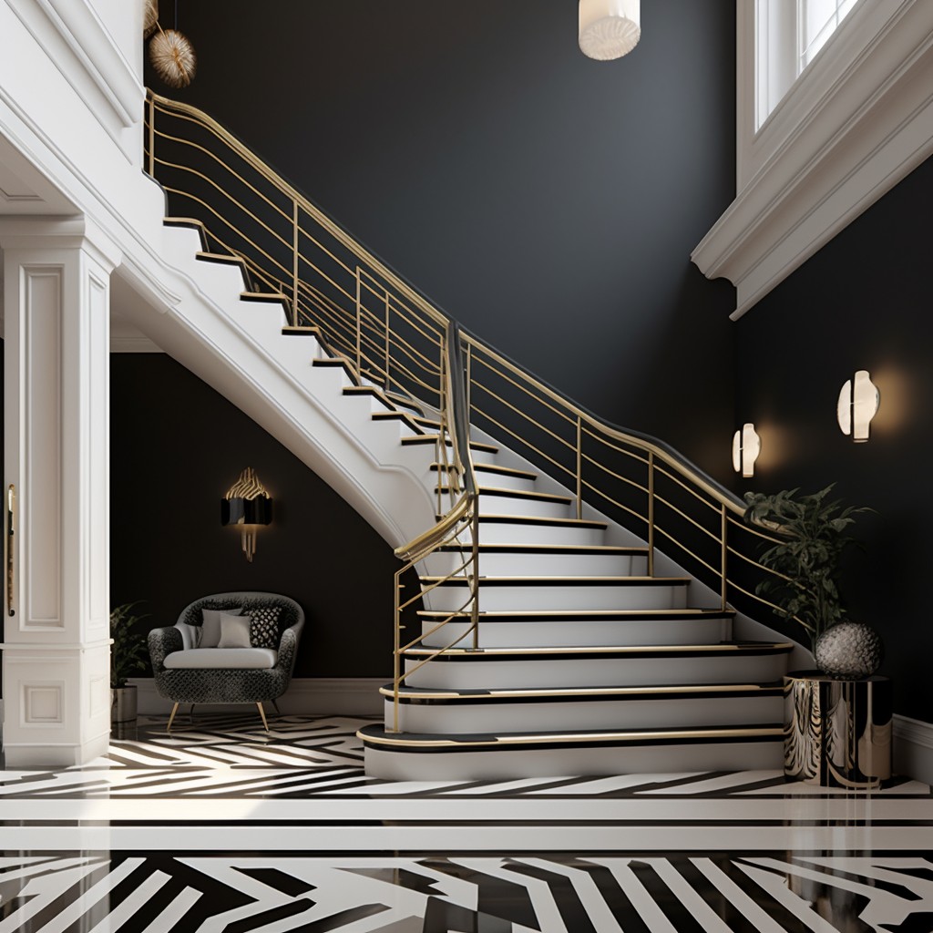 Be Different and Use Monochrome - Stair Paint Colors