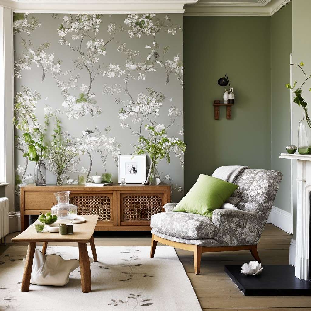 Beautiful Grey and Light Green Combination Wallpapers
