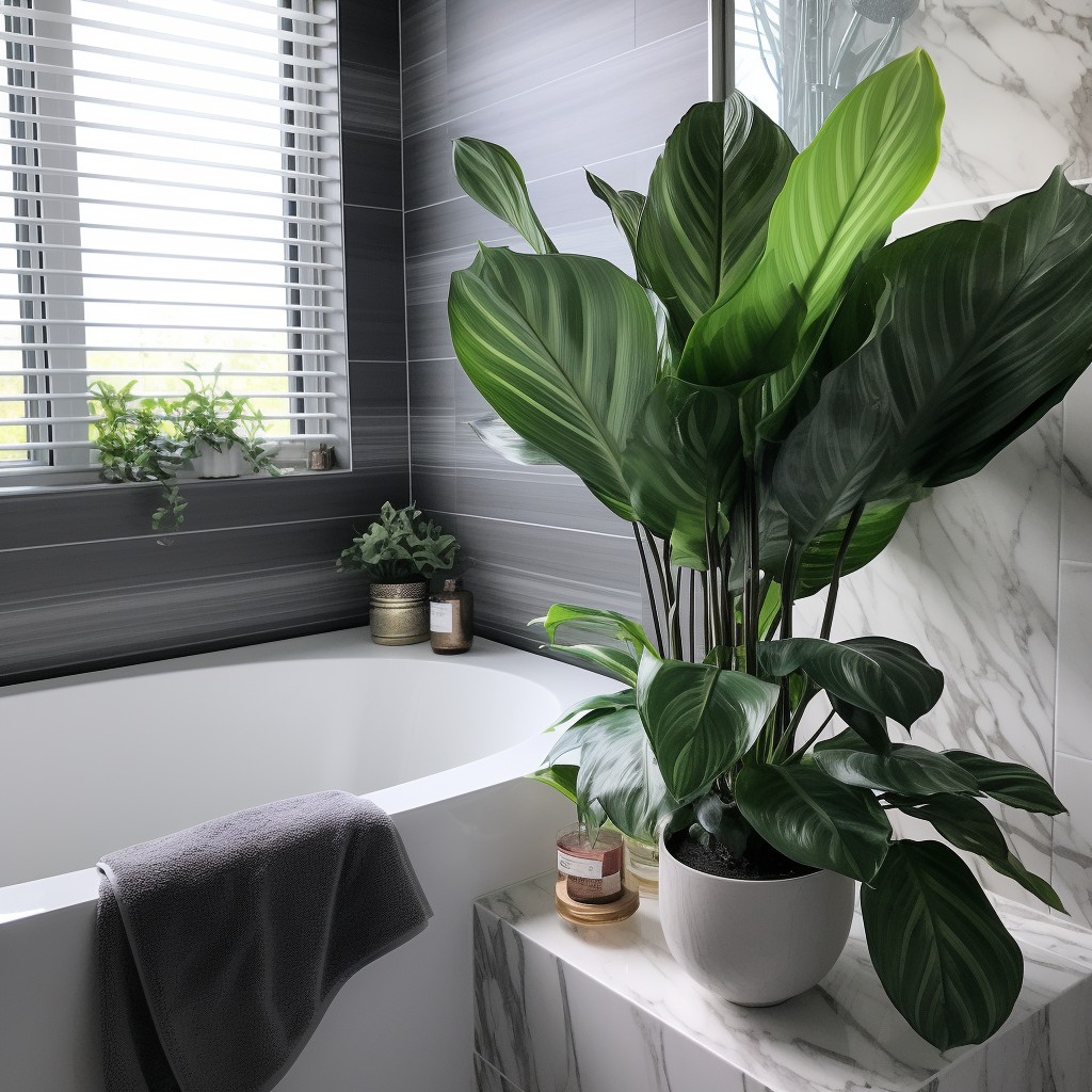 Calathea Indoor Plants for Washroom