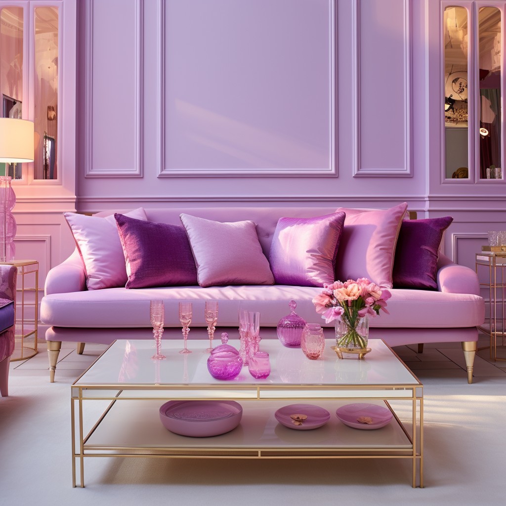 Candy Pink and Mauve - Contrasting Colour Of Purple
