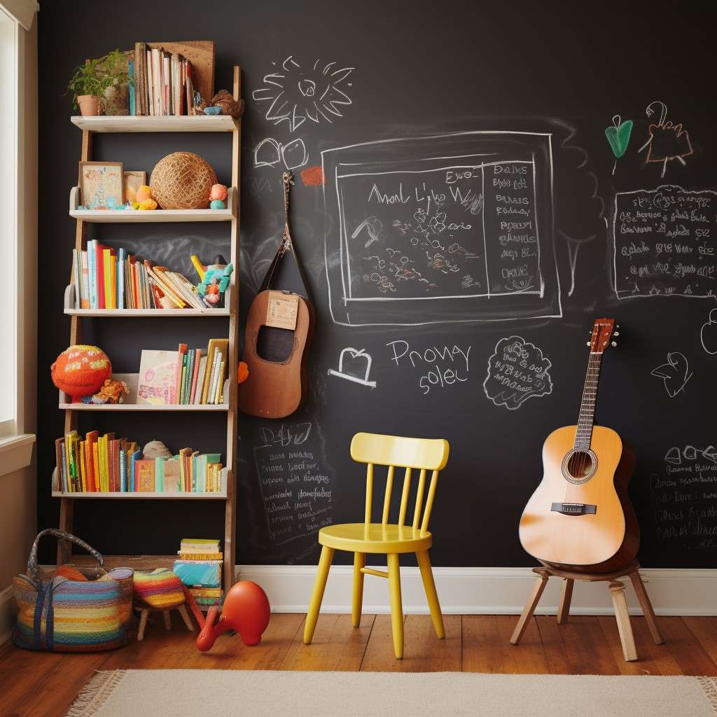 Chalkboard Wall  - Study Room Colour Ideas