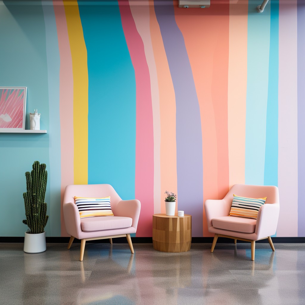 Colourful Office Room Paint Ideas