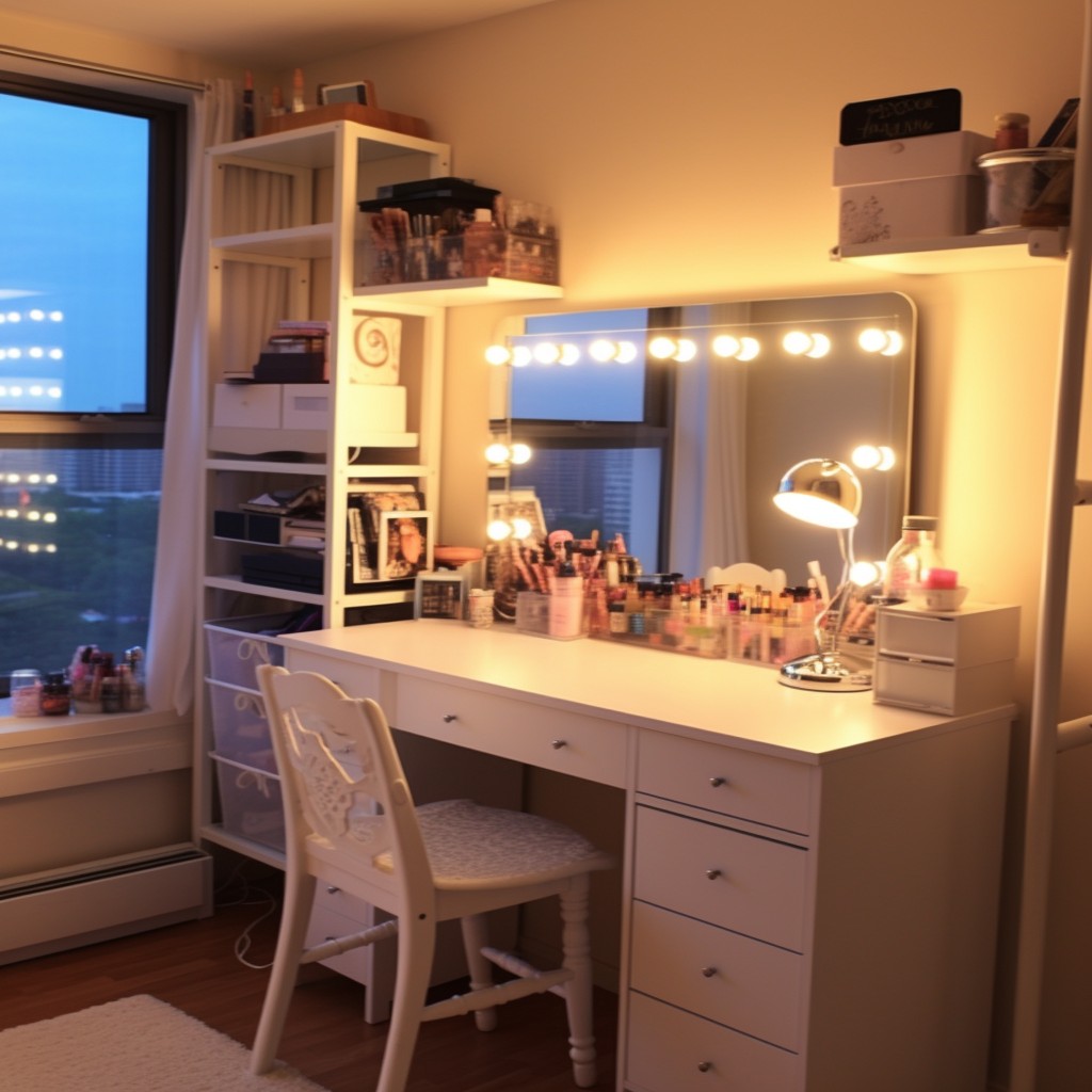 Craft Your Own Multi-Purpose Vanity Desk - Dorm Room Essentials