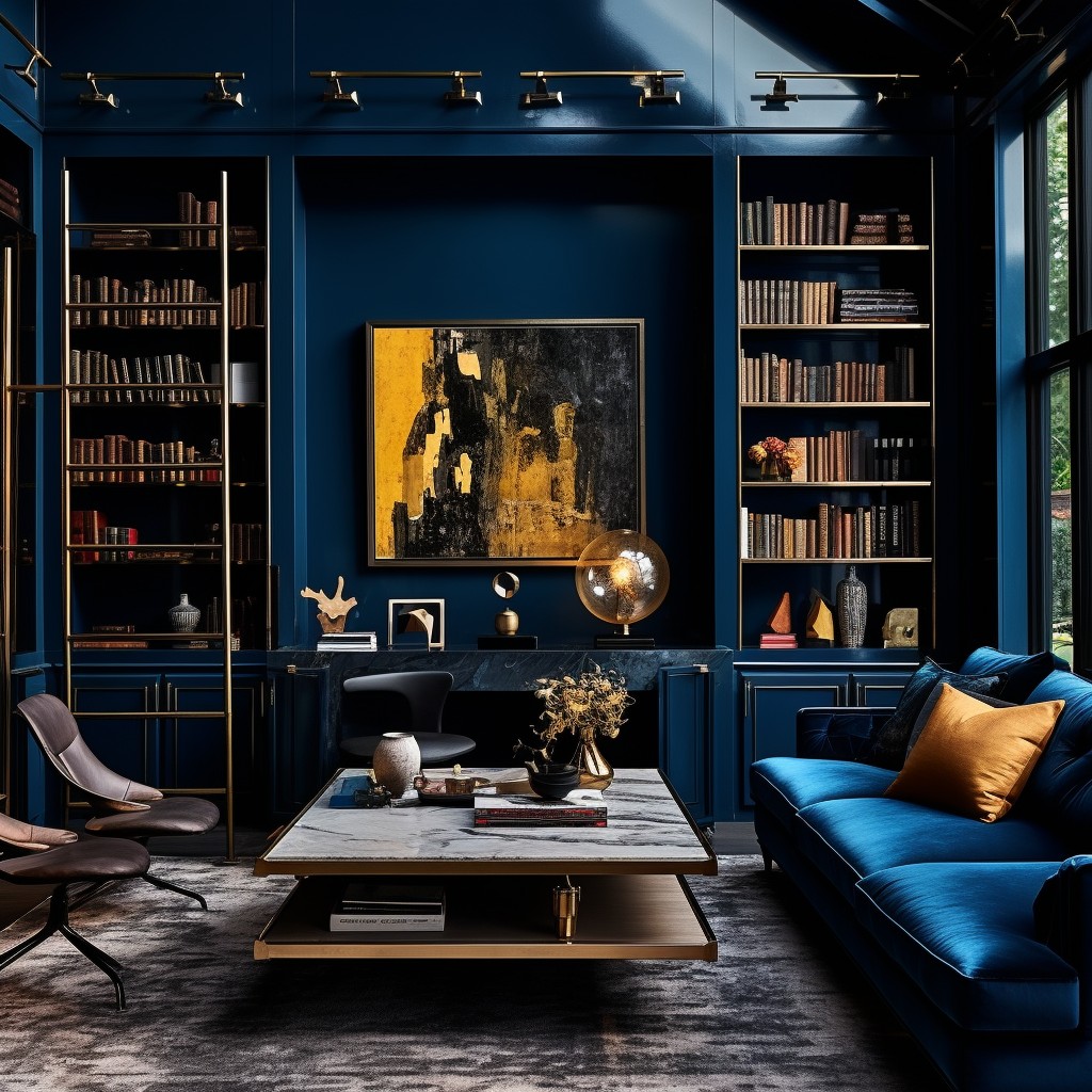 Dark and Moody - Modern Study Room Design