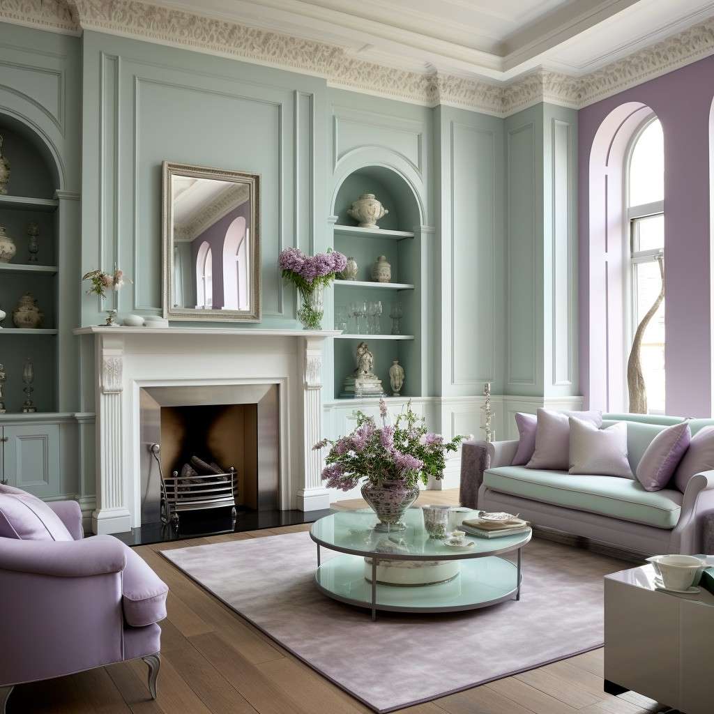 Delicate Combination of Mint Green Combination - Lilac