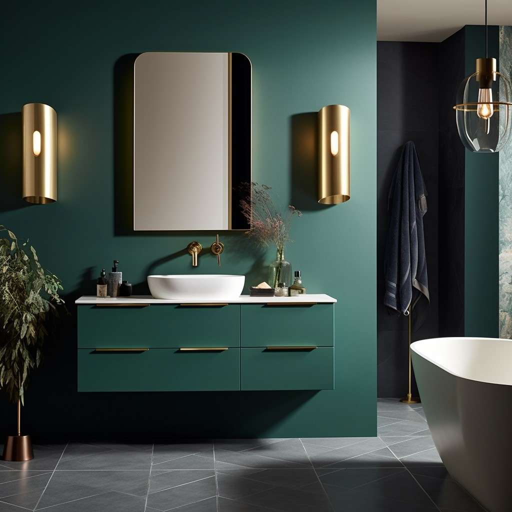 Embrace Deep Colours - Small Luxury Modern Bathroom
