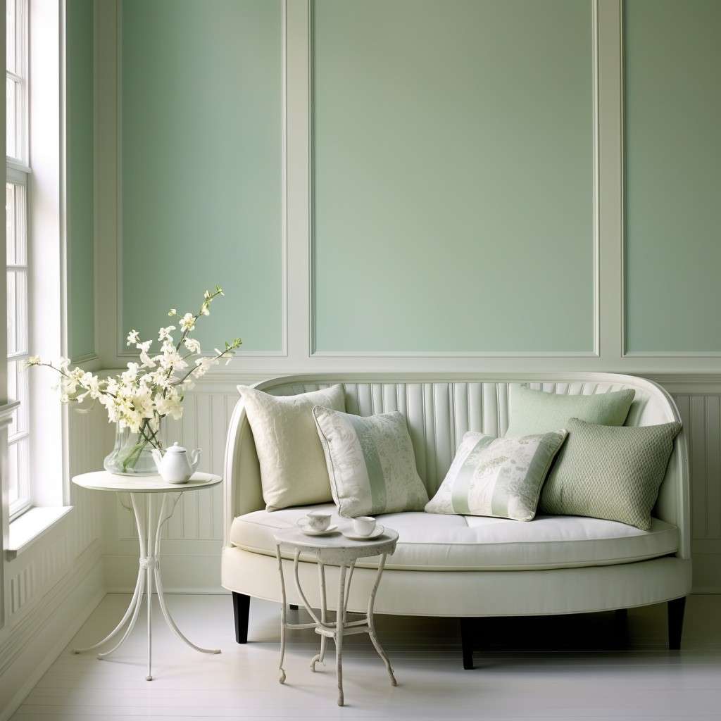 Explore Serene Clarity with Mint Green Combination - Crisp White
