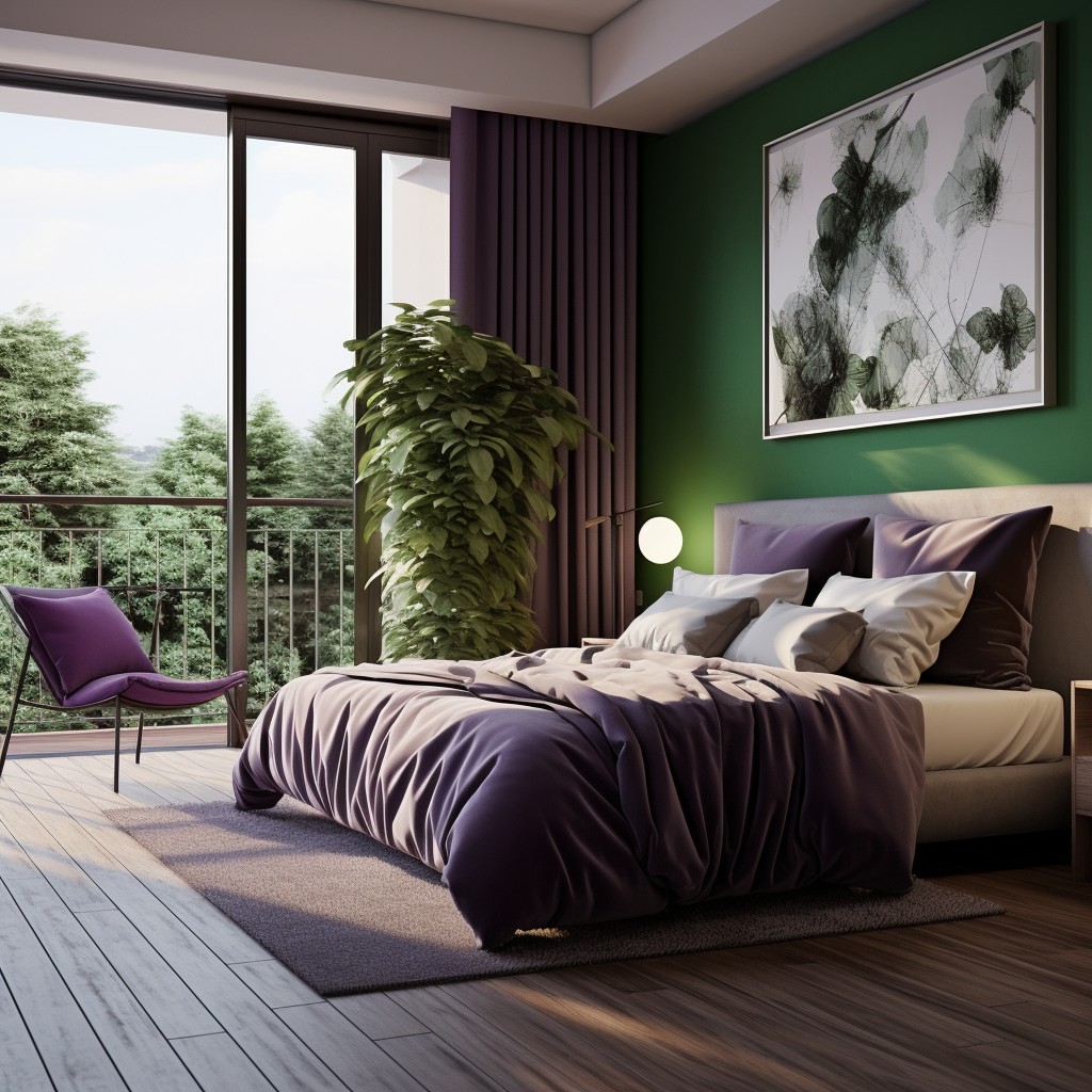 Forest Green and colour combination with purple - Colour Combination With Purple