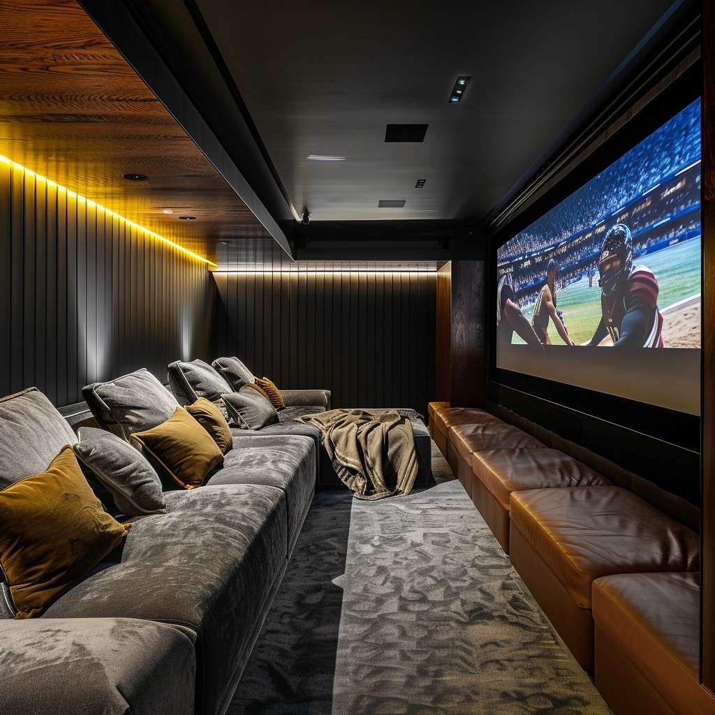 Game Day Every Day - Theater Room Design
