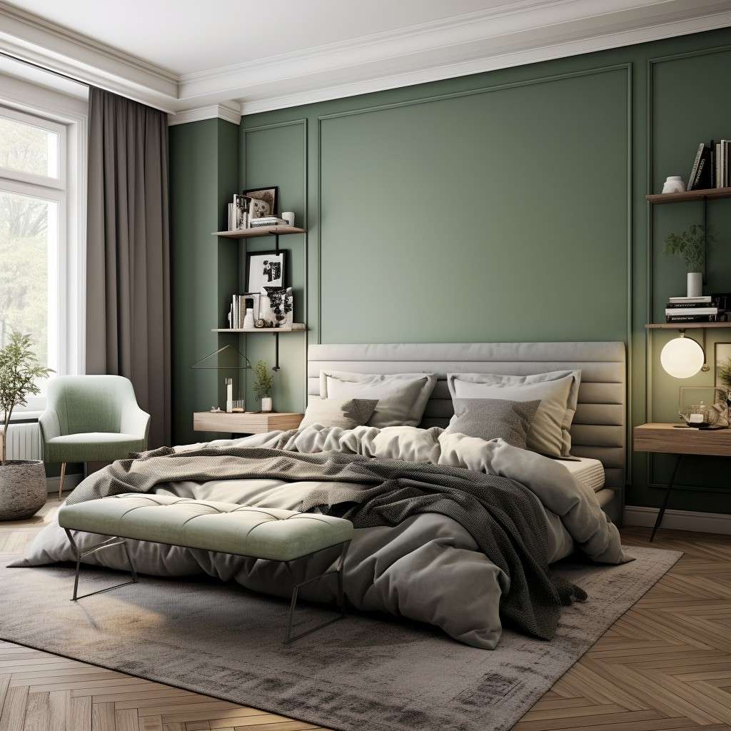 Green And Grey Colour Palette For Your Bedroom