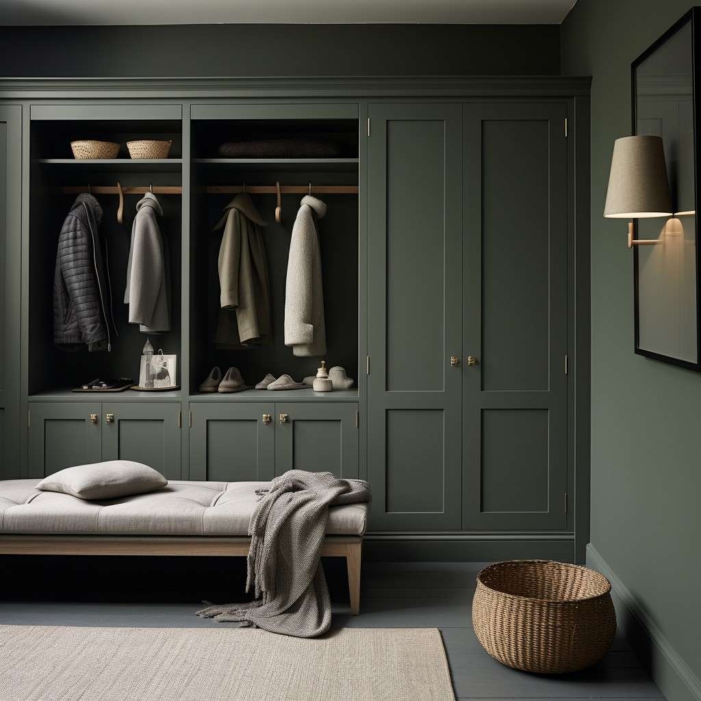 Green And Grey Combination for Your Bespoke Dressing Room