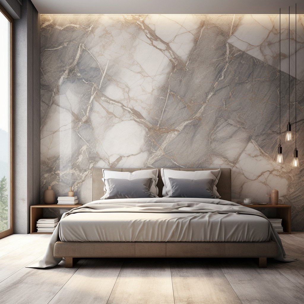 Interior Wall Texture Design with Marble