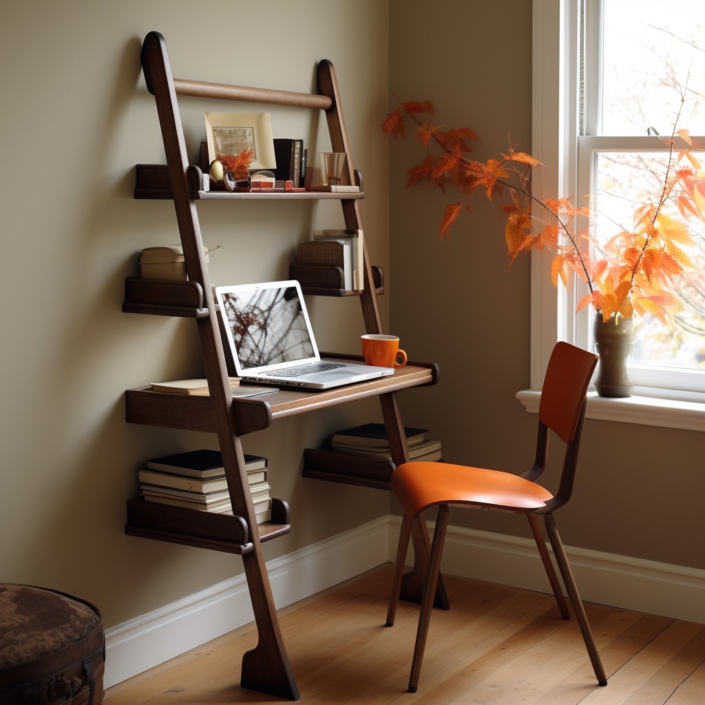 Ladder Desk - Small Office Interior Design
