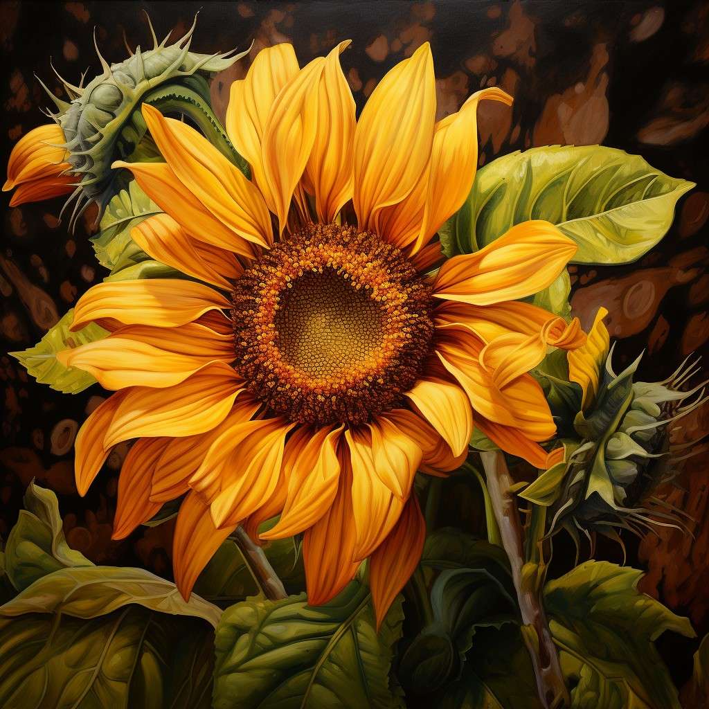 Leo Floral Zodiac - Sunflower