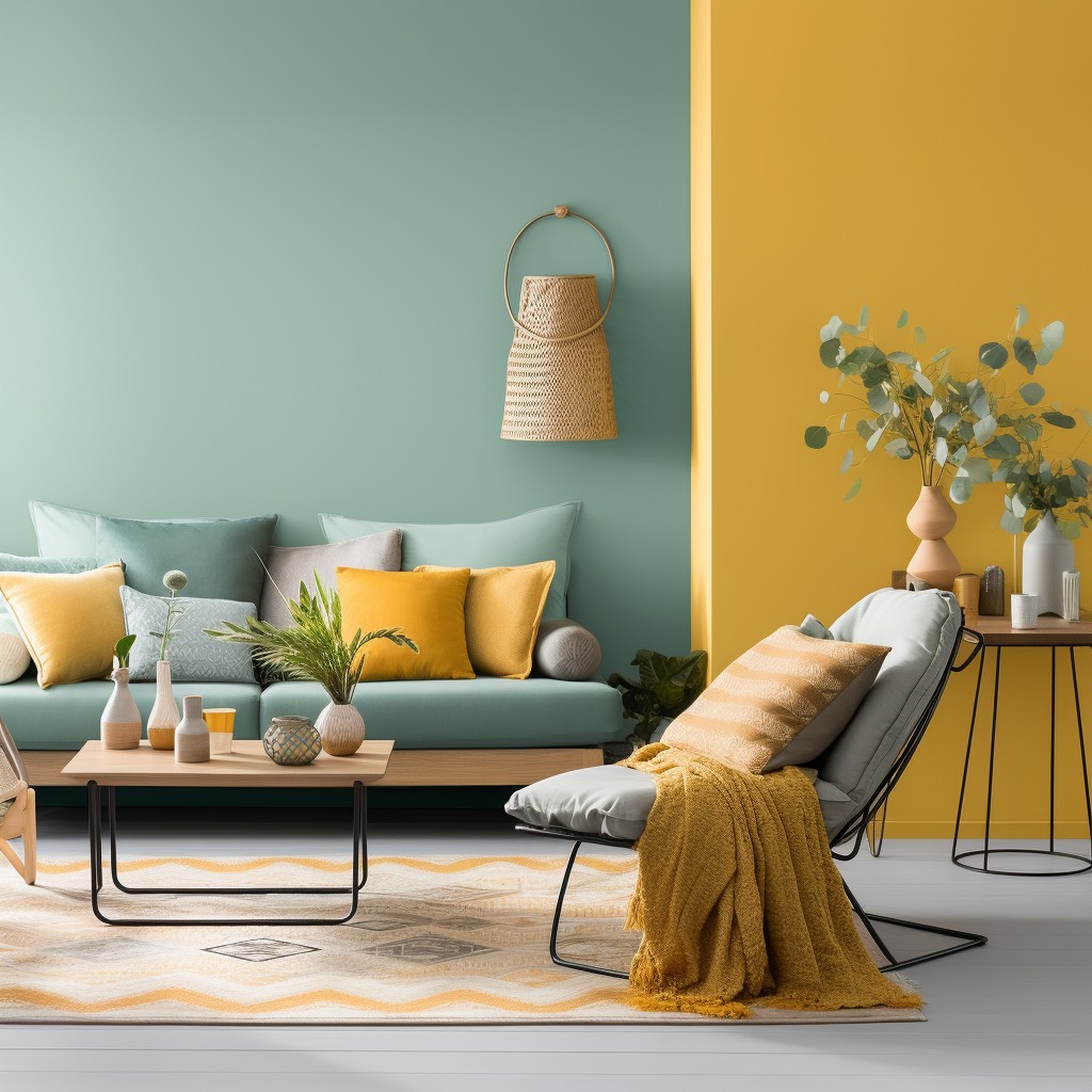 Light Sea Green Colour With Mustard