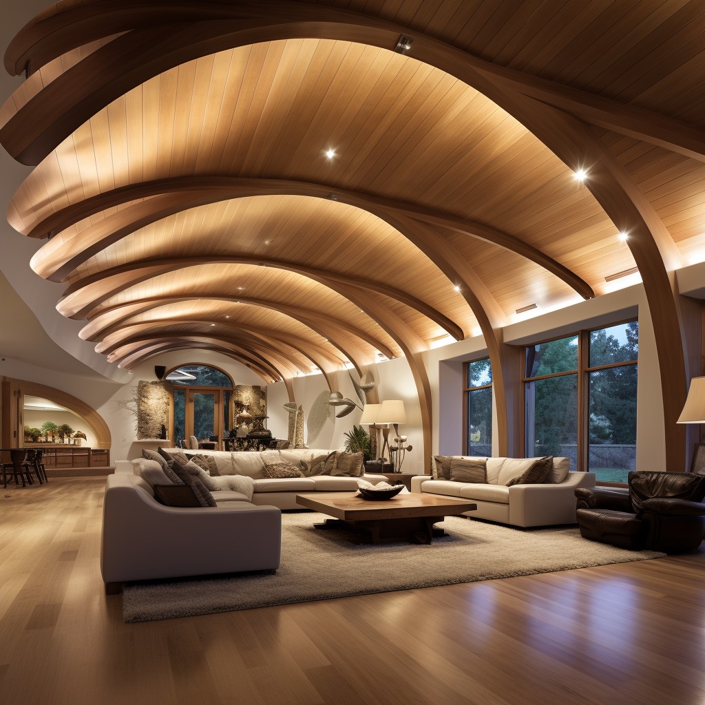 Majestic Vault  - Simple Wood Ceiling Design