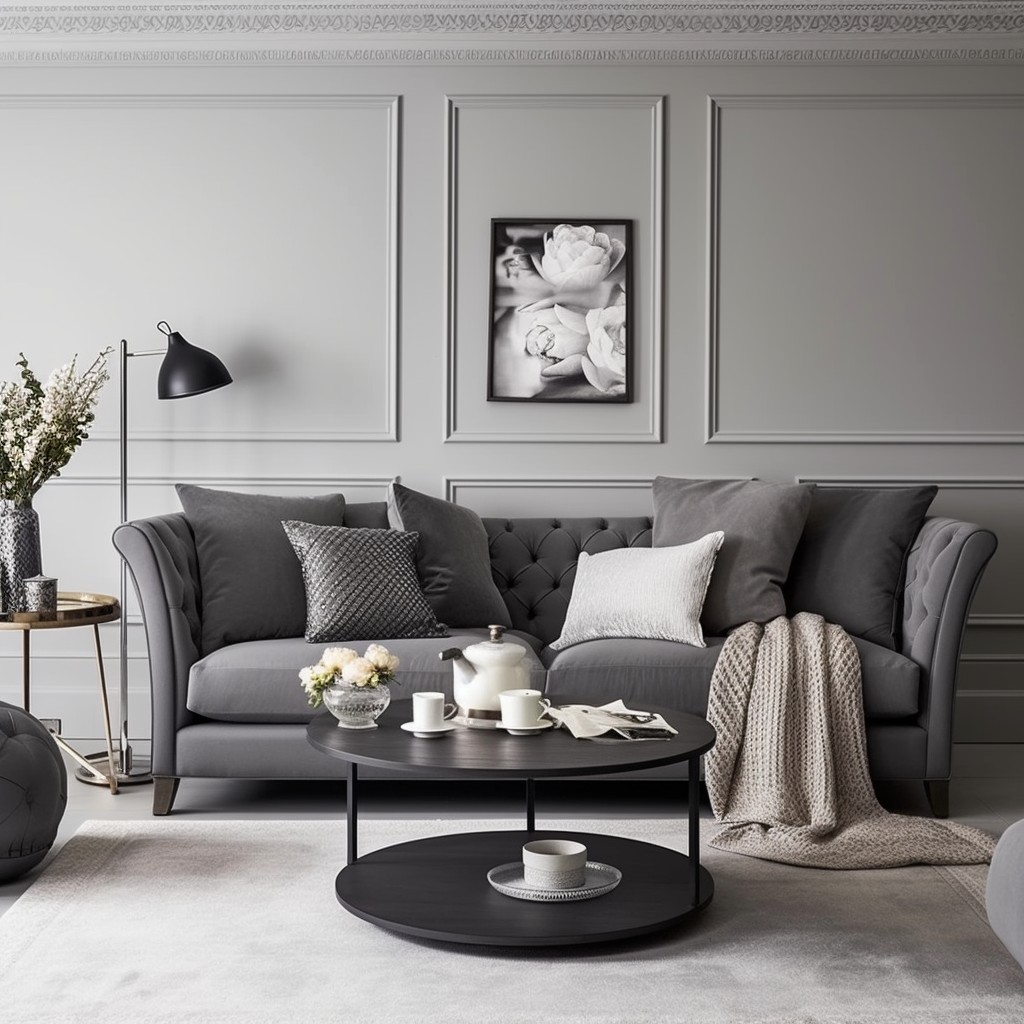 Grey And White Living Room Paint