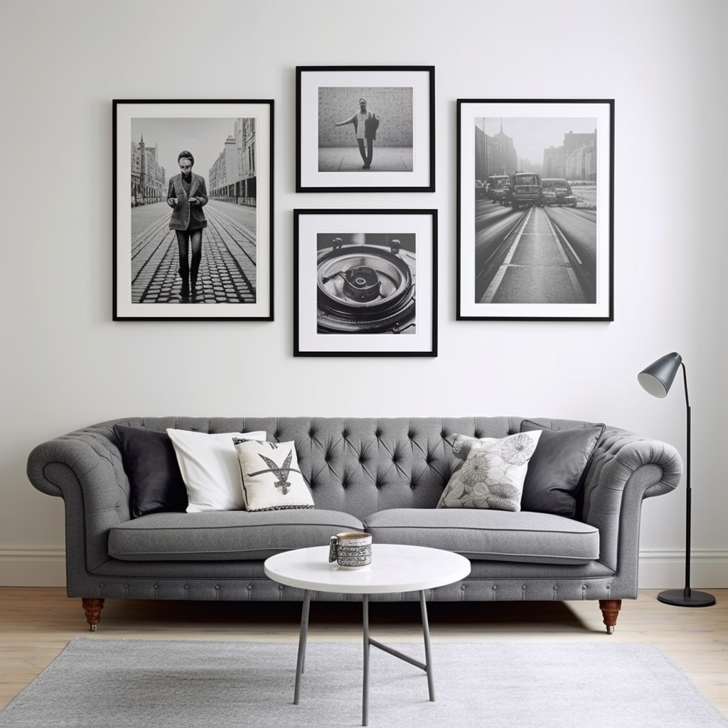 Make Your Walls Pop - Gray White Living Room